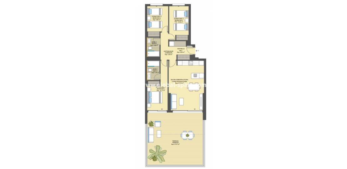 Neubau - Apartment im Erdgeschoss - Campoamor