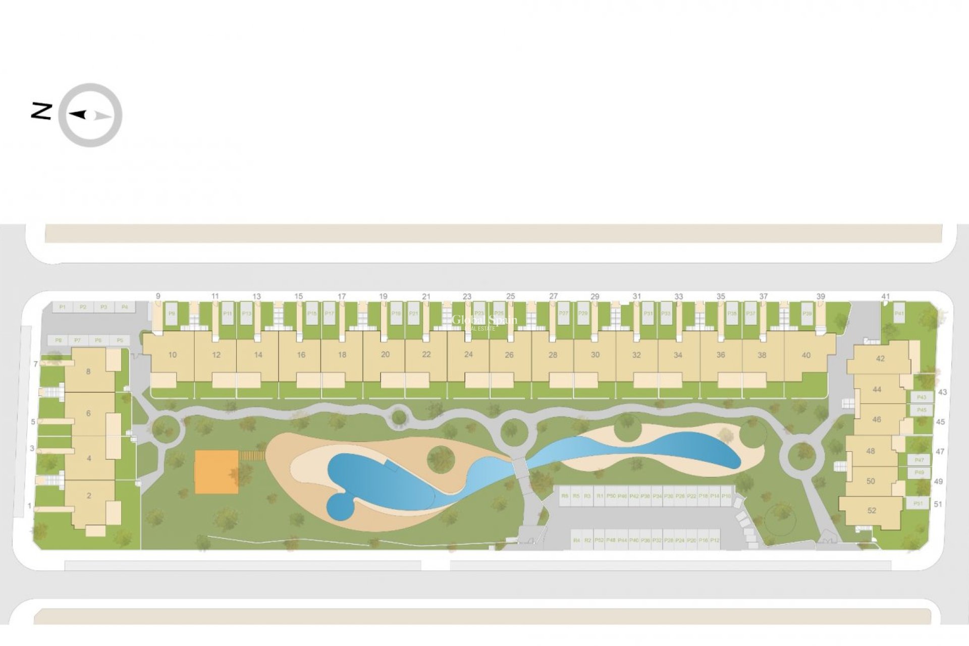 Neubau - Bungalow im obersten Stockwerk -
ORIHUELA - Vistabella Golf