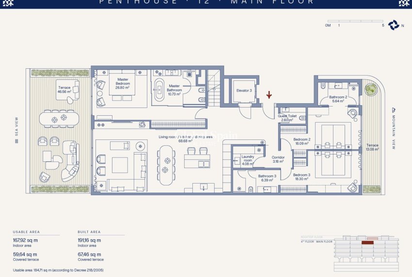 Neubau - PENTHOUSE -
ESTEPONA - Playa de La Cala