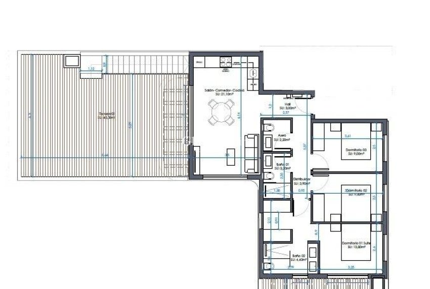 Neubau - PENTHOUSE -
GUARDAMAR DEL SEGURA - Camino del Puerto