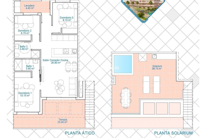 Neubau - PENTHOUSE -
PILAR DE LA HORADADA - Lo Monte