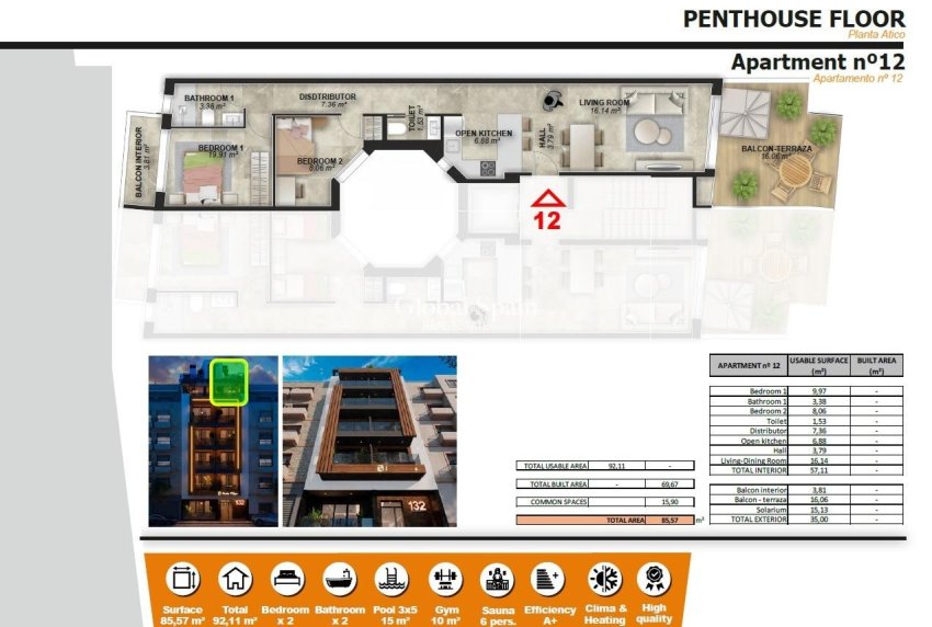 Neubau - PENTHOUSE -
TORREVIEJA - Playa de El Cura