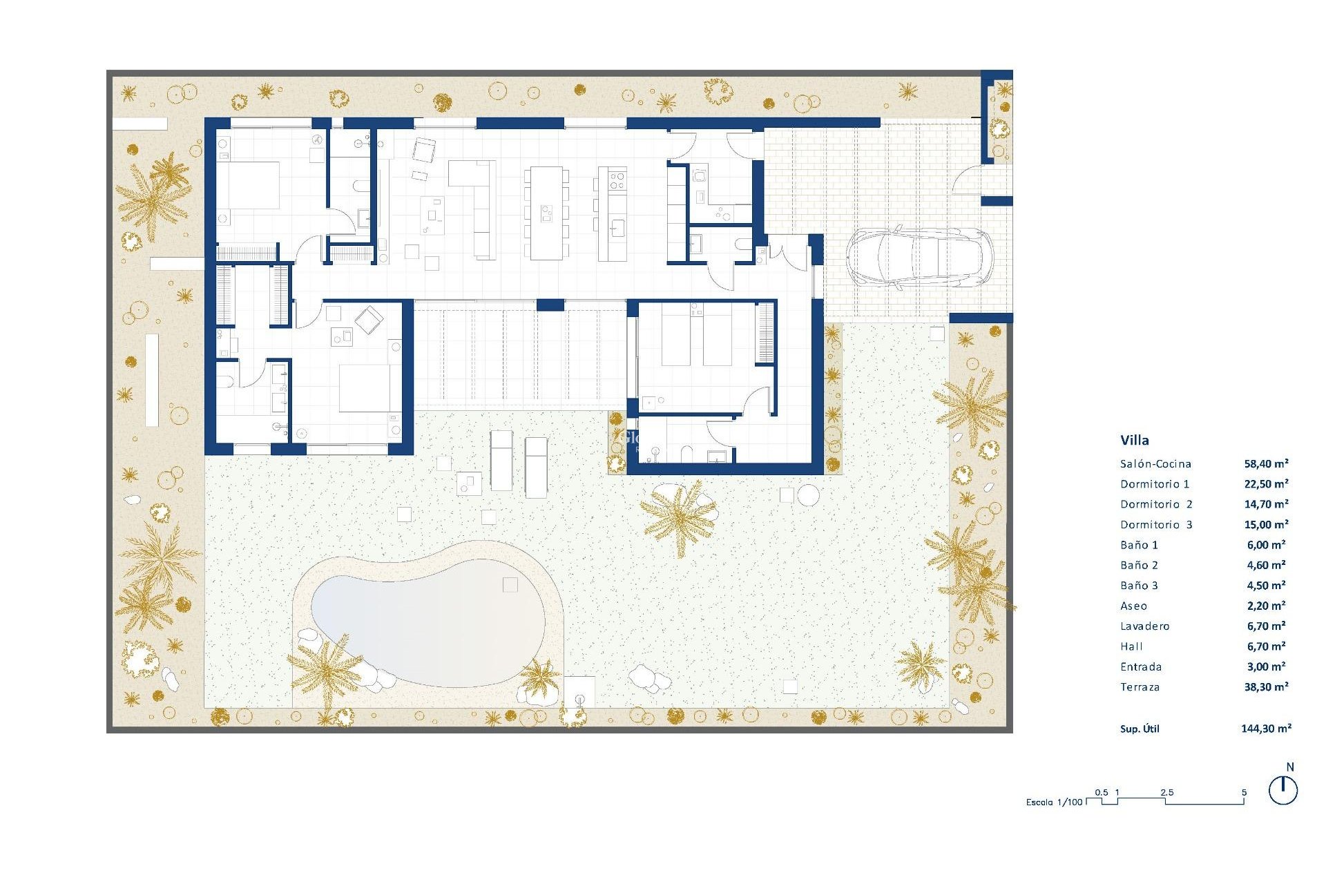 Neubau - VILLA -
BAÑOS Y MENDIGO - Altaona Golf