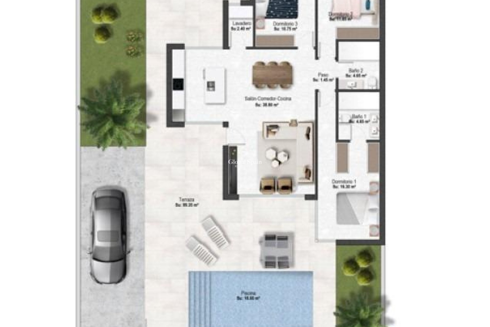 Neubau - VILLA -
BAÑOS Y MENDIGO - Altaona Golf