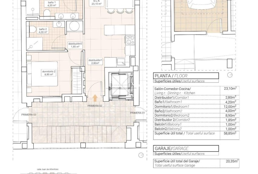 Neubau - WOHNUNG -
HONDÓN DE LAS NIEVES - Pueblo