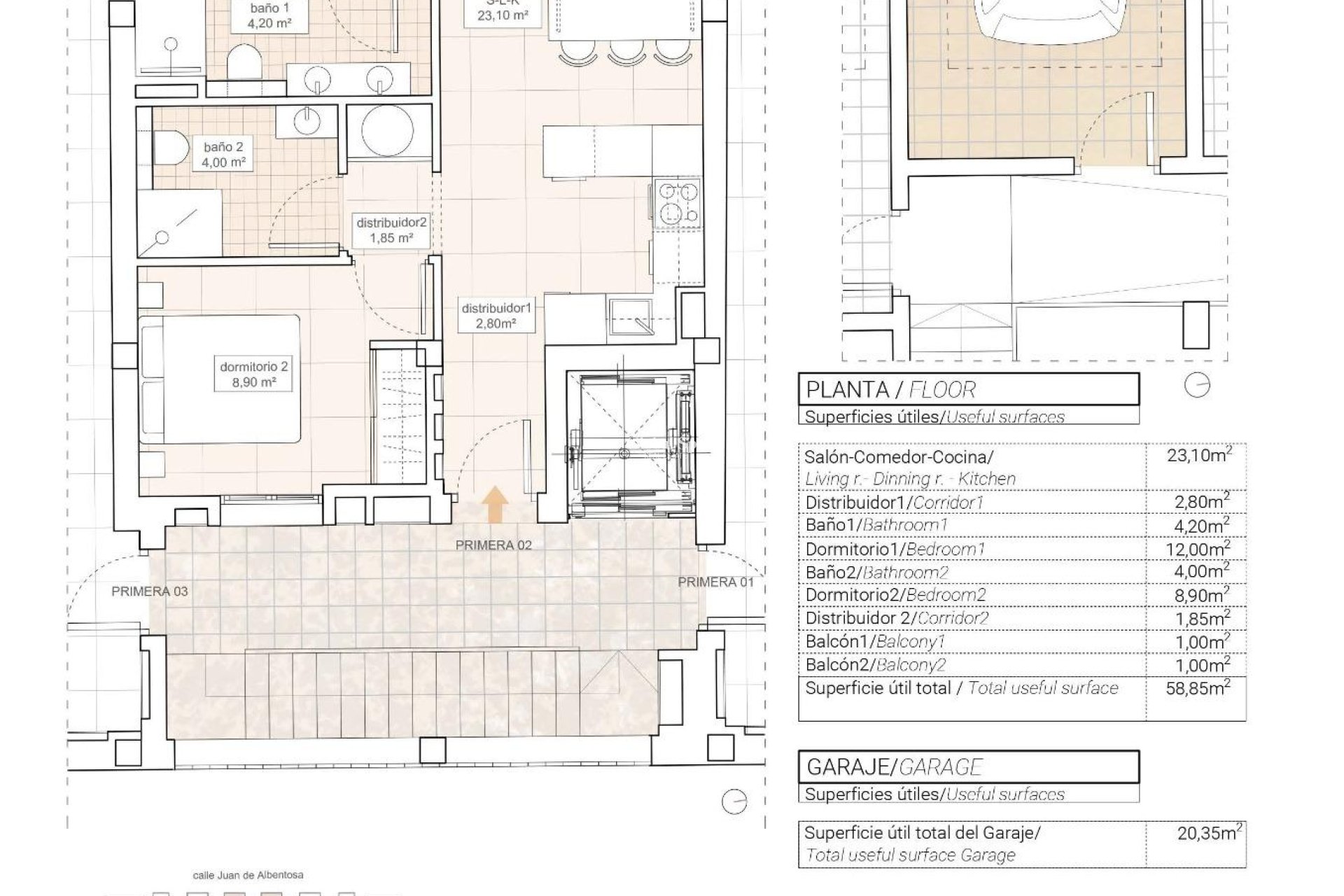 Neubau - WOHNUNG -
HONDÓN DE LAS NIEVES - Pueblo