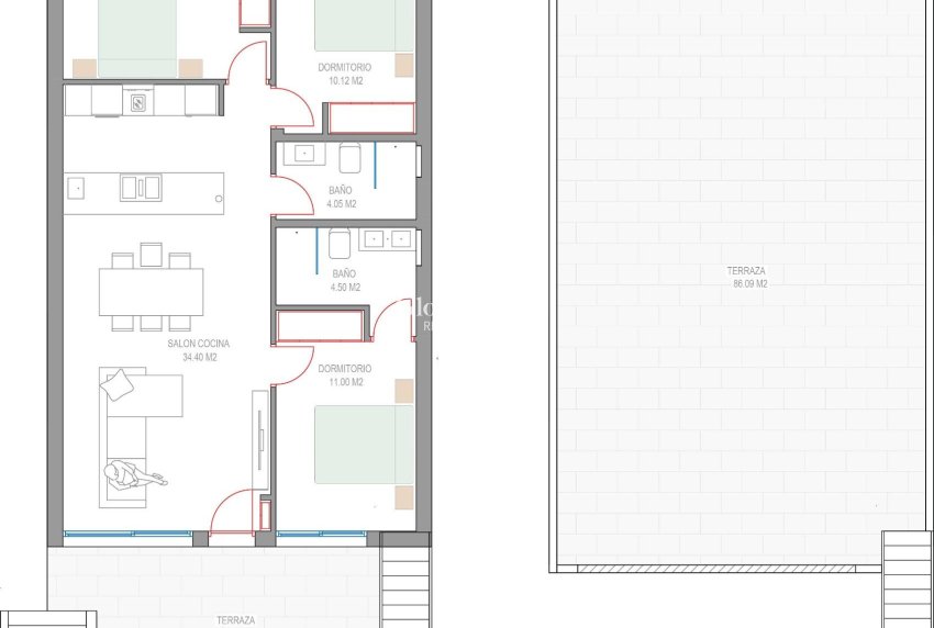 Neubau - WOHNUNG -
PILAR DE LA HORADADA - Parque del Mediterraneo