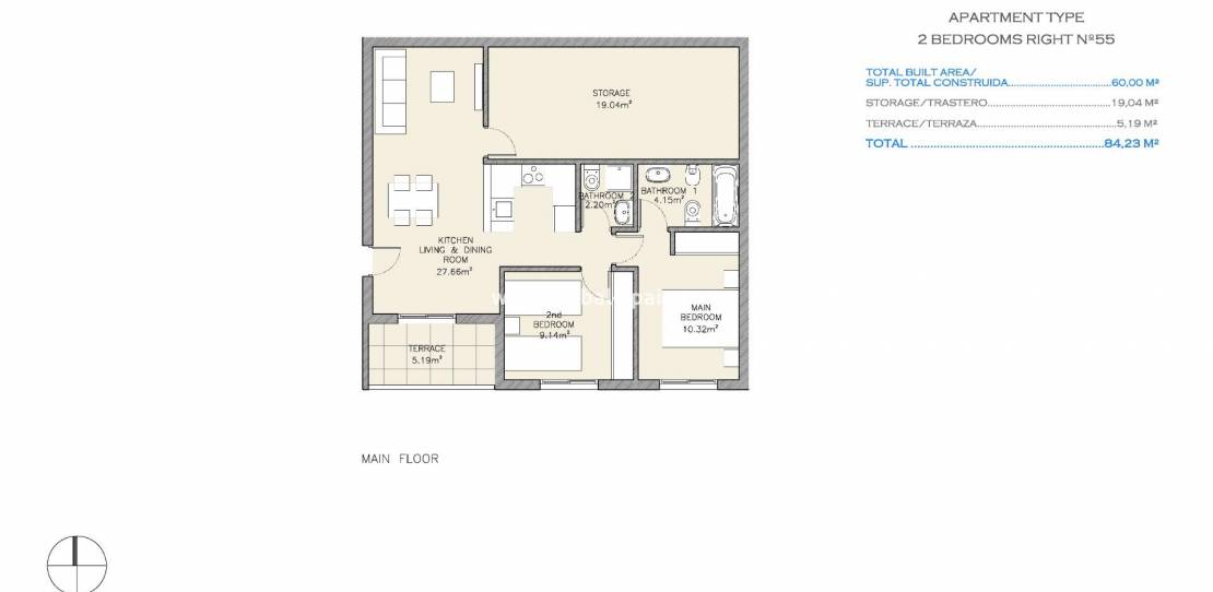 New Build - Apartment - Aguilas - Collados