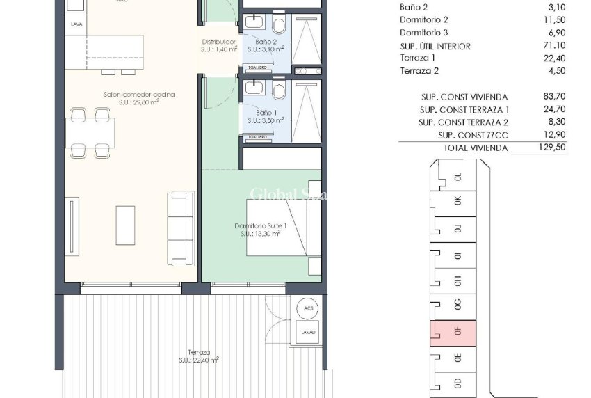 New Build - APARTMENT -
BENIJÓFAR - Pueblo
