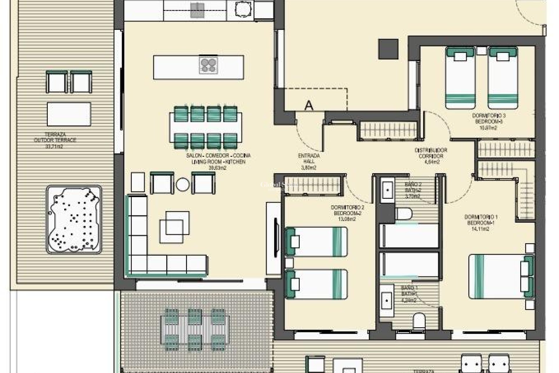 New Build - APARTMENT -
CASARES - Buenas Noches