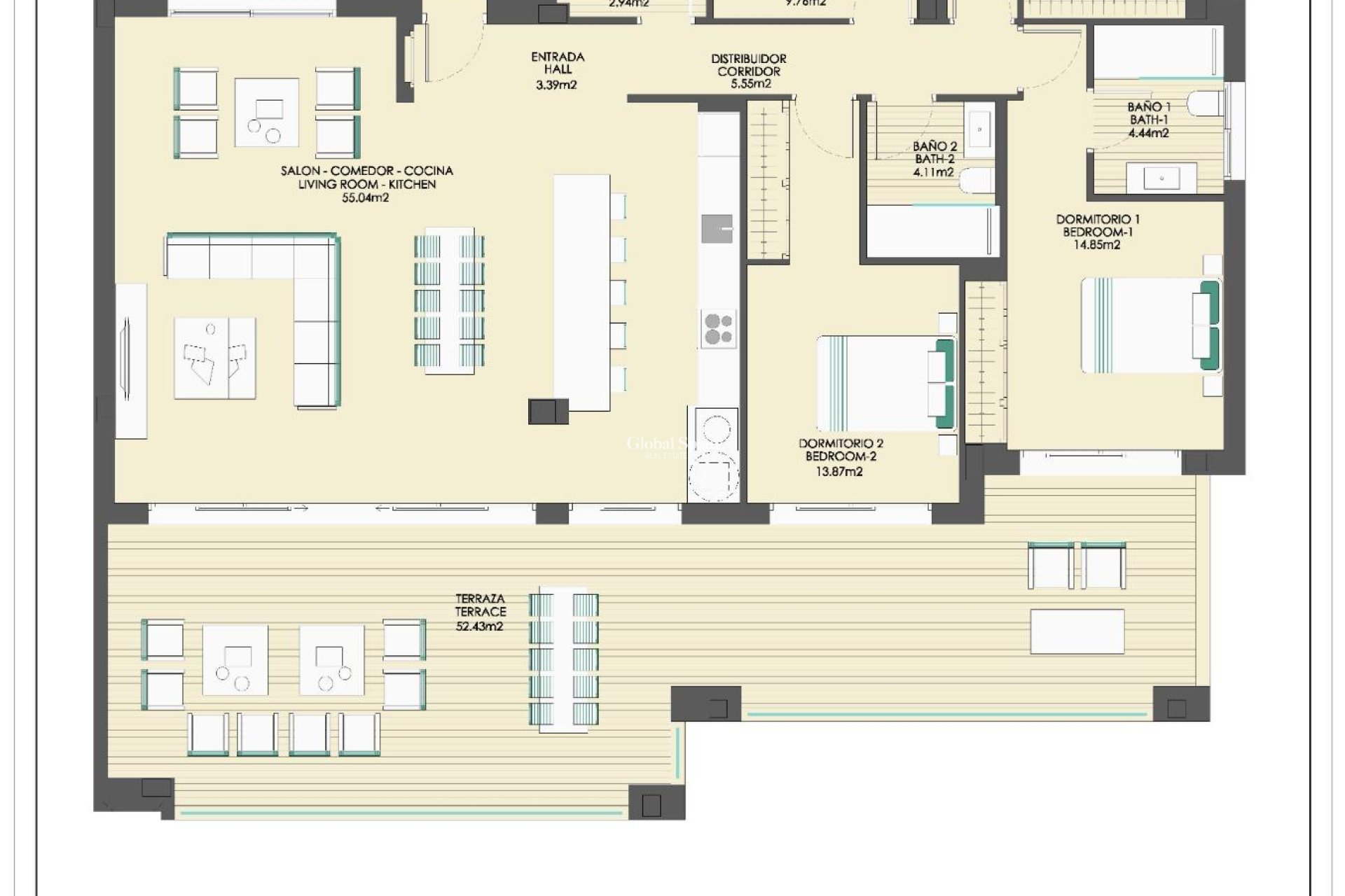 New Build - APARTMENT -
CASARES - Buenas Noches