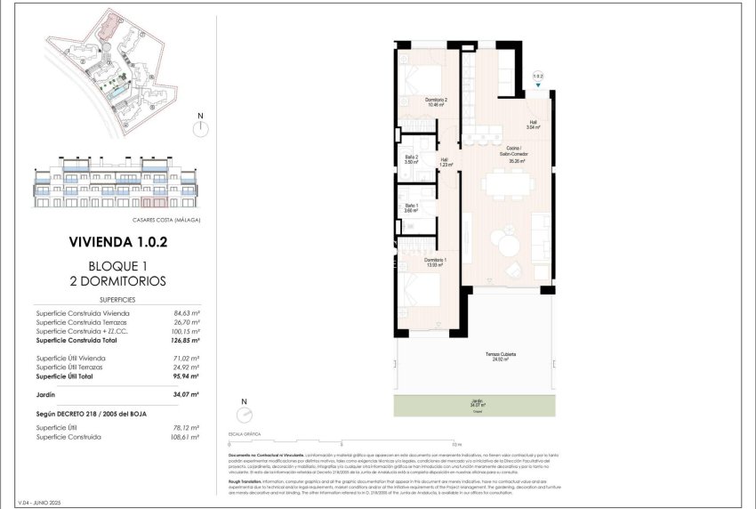 New Build - APARTMENT -
CASARES - Doña Julia Golf