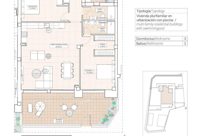 New Build - APARTMENT -
HONDÓN DE LAS NIEVES - Pueblo
