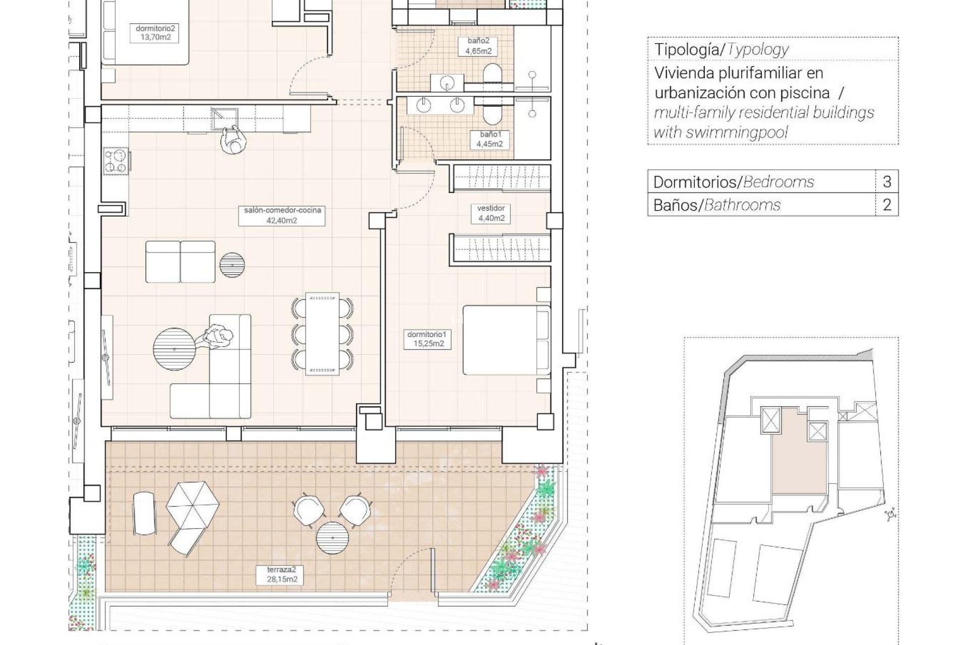 New Build - APARTMENT -
HONDÓN DE LAS NIEVES - Pueblo