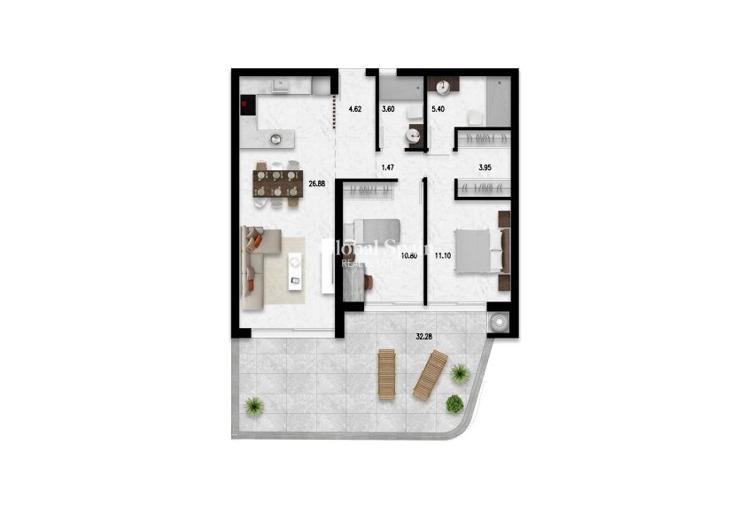 New Build - APARTMENT -
ORIHUELA COSTA - LOMAS DE CABO ROIG