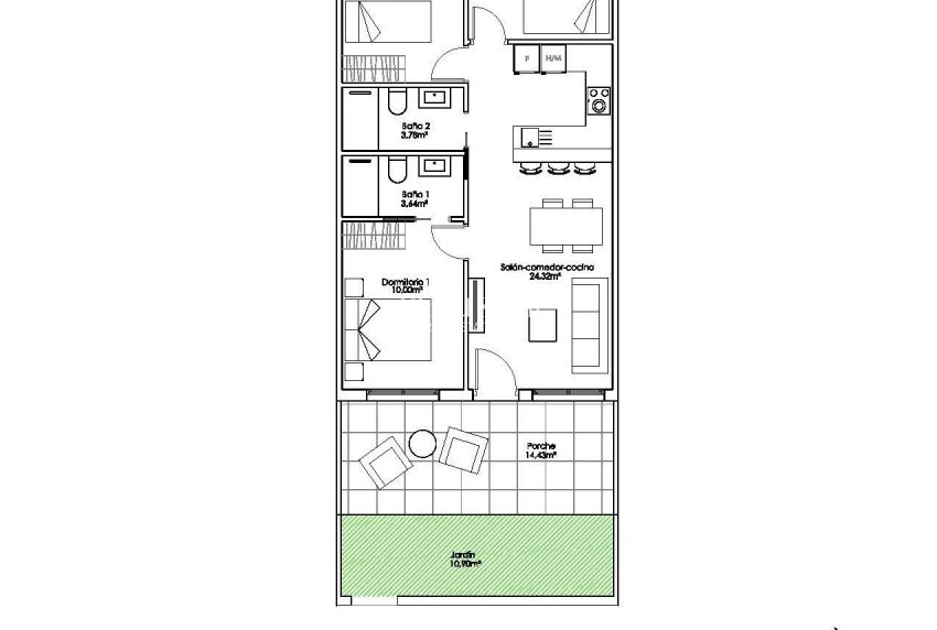 New Build - APARTMENT -
PILAR DE LA HORADADA - Parque Ramon eugenio Escudero