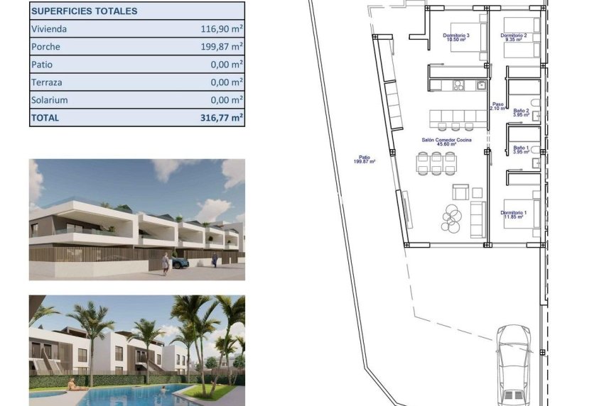 New Build - APARTMENT -
PILAR DE LA HORADADA - pueblo
