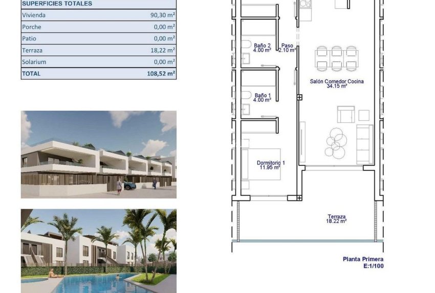 New Build - APARTMENT -
PILAR DE LA HORADADA - pueblo