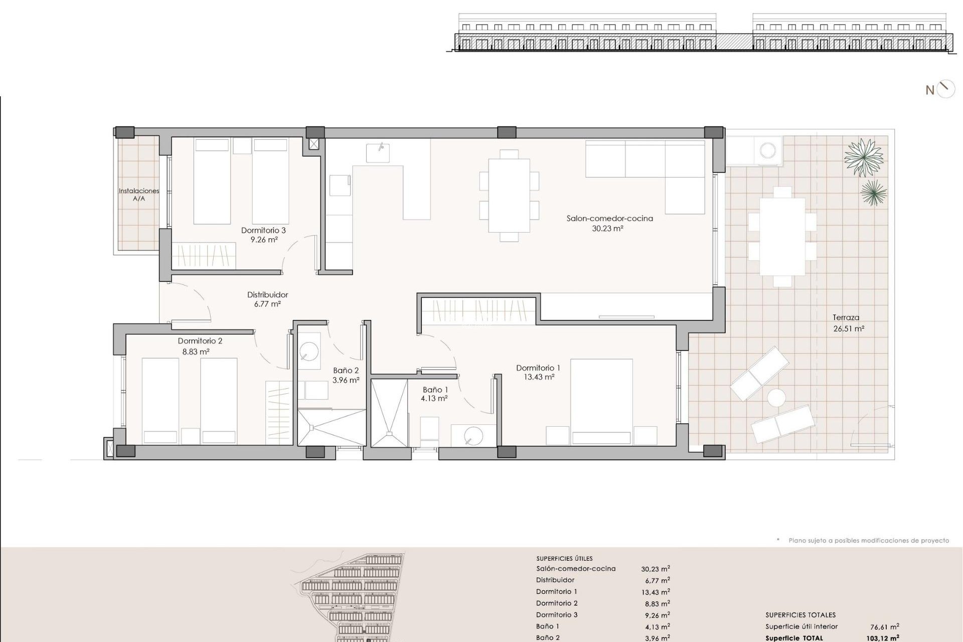 New Build - APARTMENT -
PULPÍ - Aguilón Golf