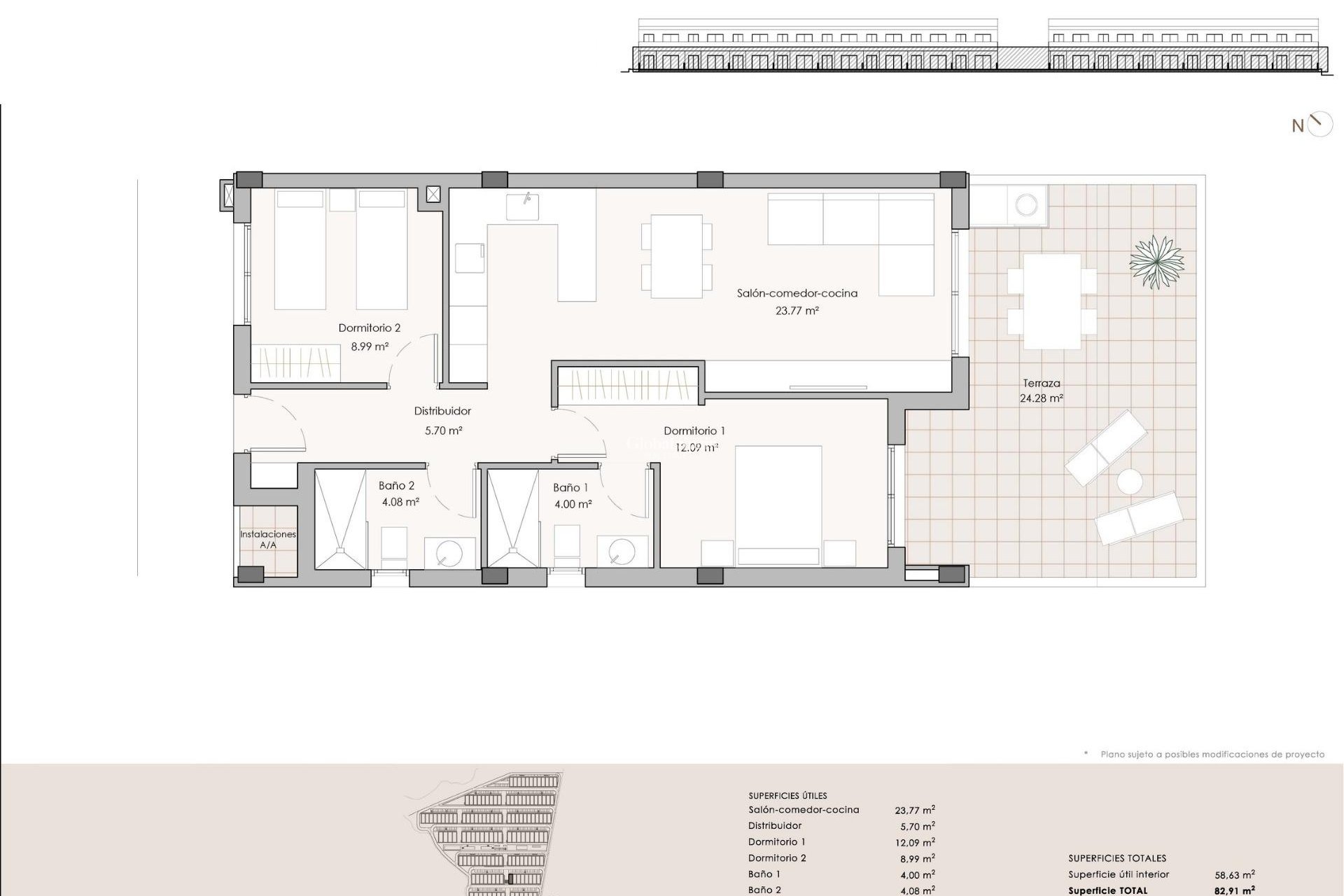 New Build - APARTMENT -
PULPÍ - Aguilón Golf