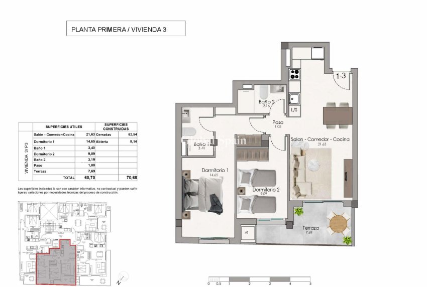 New Build - APARTMENT -
SANTA POLA - Centro