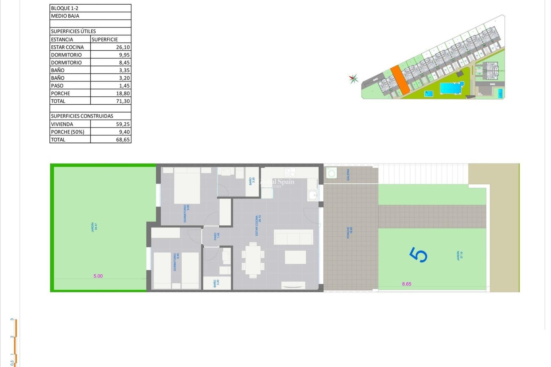 New Build - Ground Floor Bungalow -
PILAR DE LA HORADADA - pueblo
