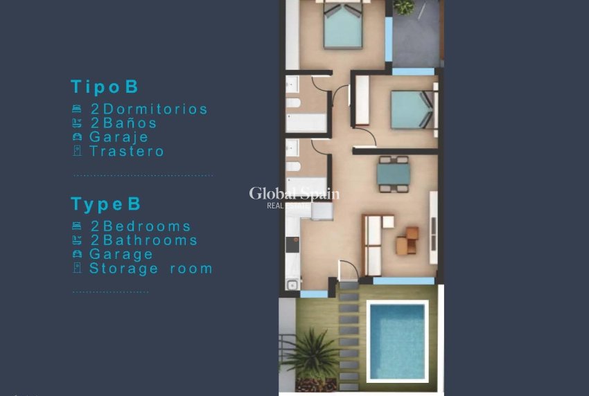 New Build - Ground Floor Bungalow -
SAN PEDRO DEL PINATAR - Los Pinos