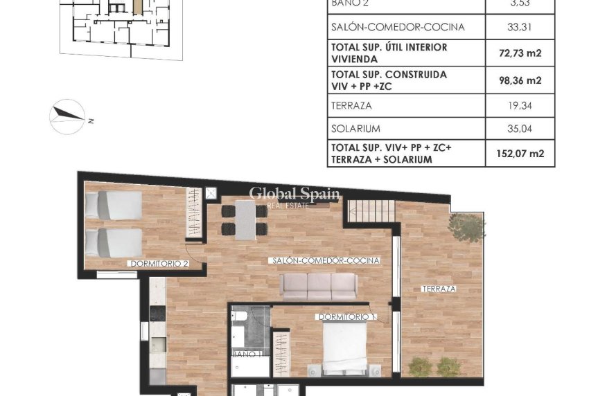 New Build - PENTHOUSE -
TORREVIEJA - Parque de las Naciones