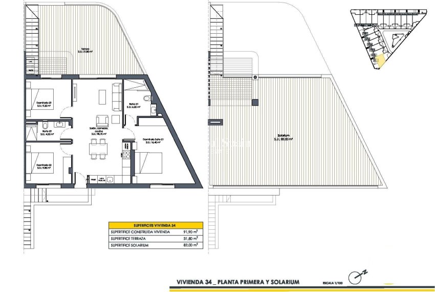 New Build - Top Floor Bungalow -
SAN FULGENCIO - Pueblo