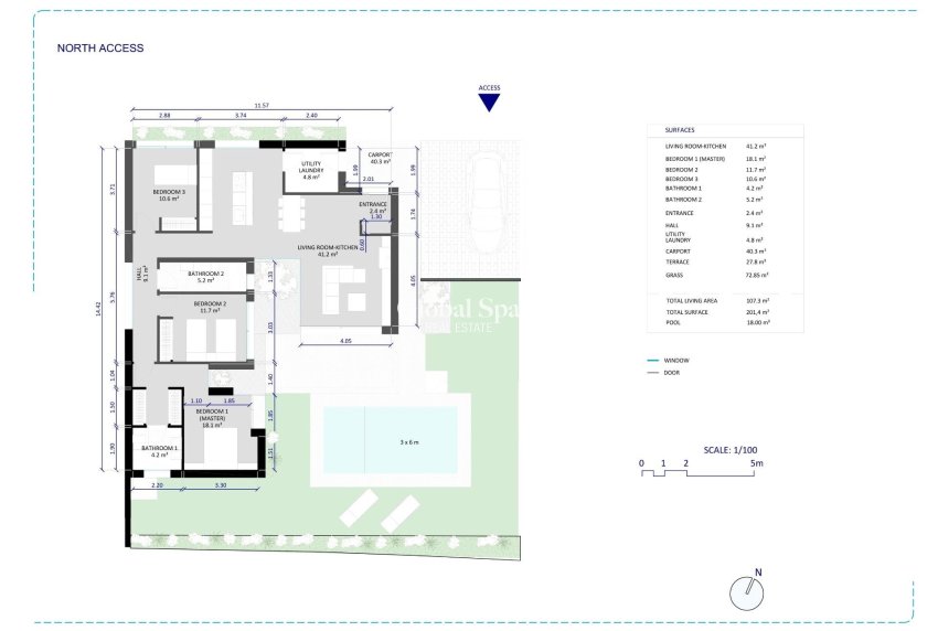 New Build - VILLA -
BAÑOS Y MENDIGO - Altaona Golf
