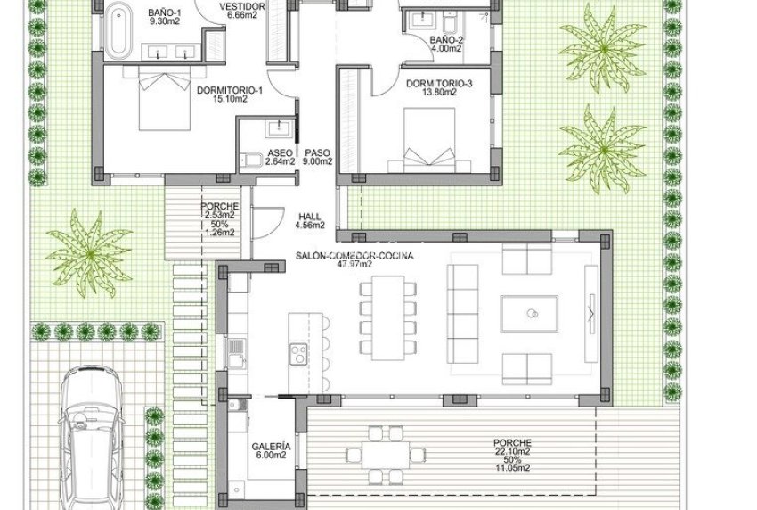 New Build - VILLA -
BENIJÓFAR - Polideportivo