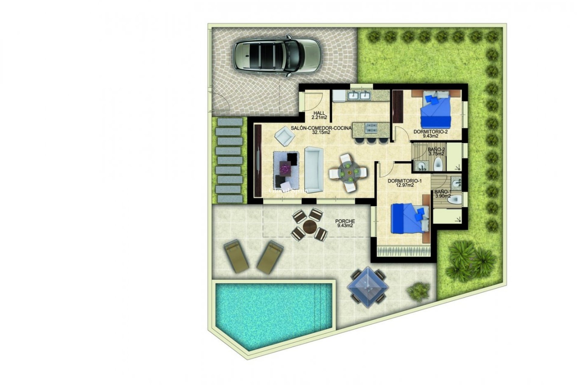 New Build - VILLA -
BENIJÓFAR - Polideportivo
