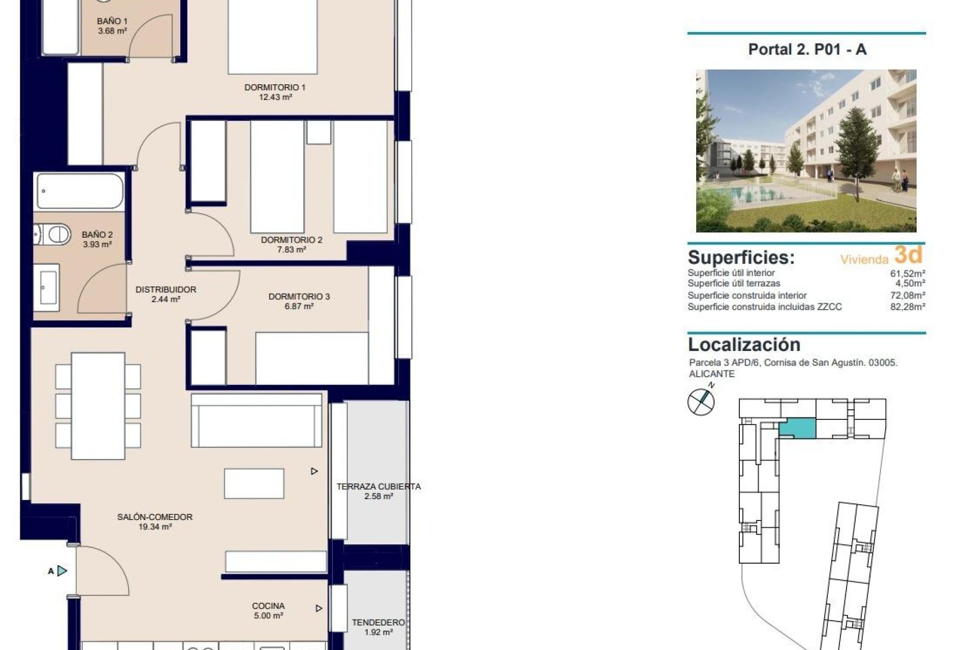 Nieuwbouw - APPARTEMENT -
ALICANTE - San Agustín