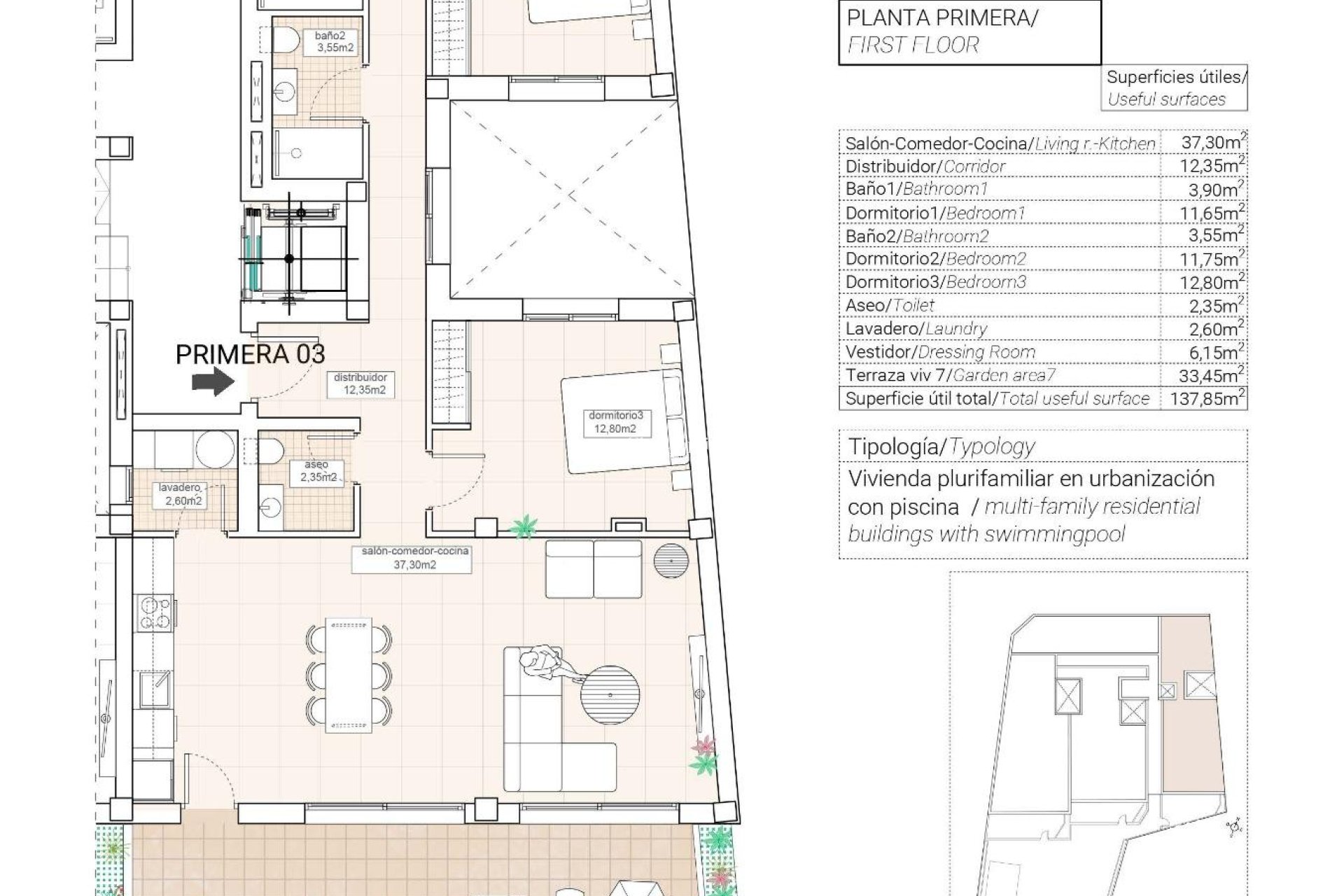 Nieuwbouw - APPARTEMENT -
HONDÓN DE LAS NIEVES - Pueblo