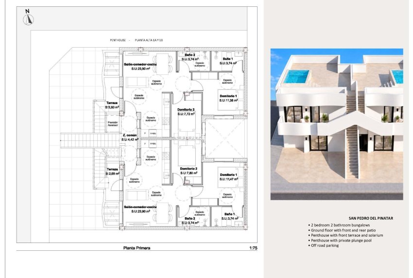 Nieuwbouw - APPARTEMENT -
SAN PEDRO DEL PINATAR - Los Peñascos