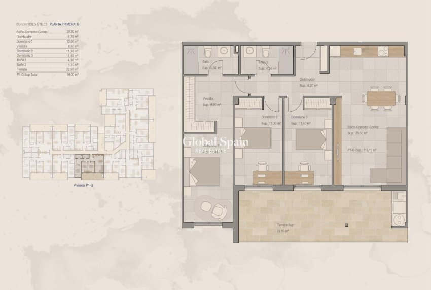 Nieuwbouw - APPARTEMENT -
TORRE PACHECO - Centro