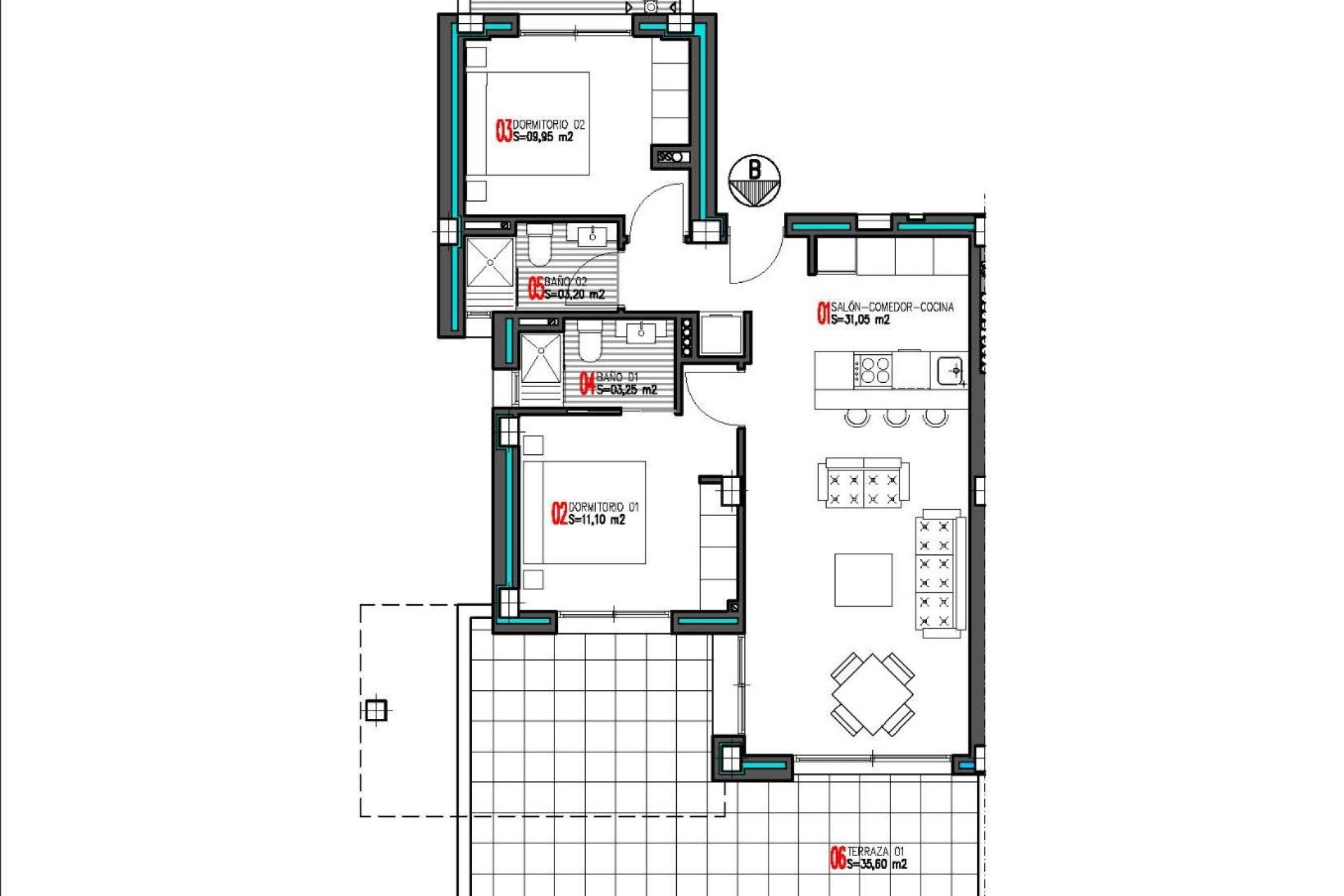 Nieuwbouw - APPARTEMENT -
TORREVIEJA - Aguas Nuevas