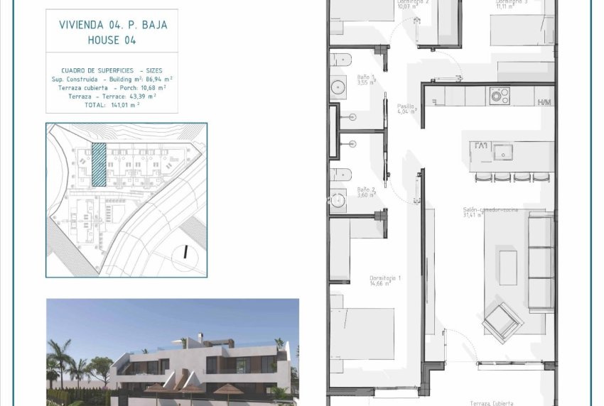Nieuwbouw - APPARTEMENT -
VERA - Pueblo Salinas