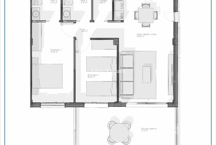 Nieuwbouw - APPARTEMENT -
VERA - Pueblo Salinas