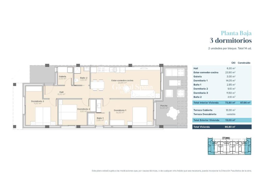 Nieuwbouw - APPARTEMENT -
VERA - Vera Playa