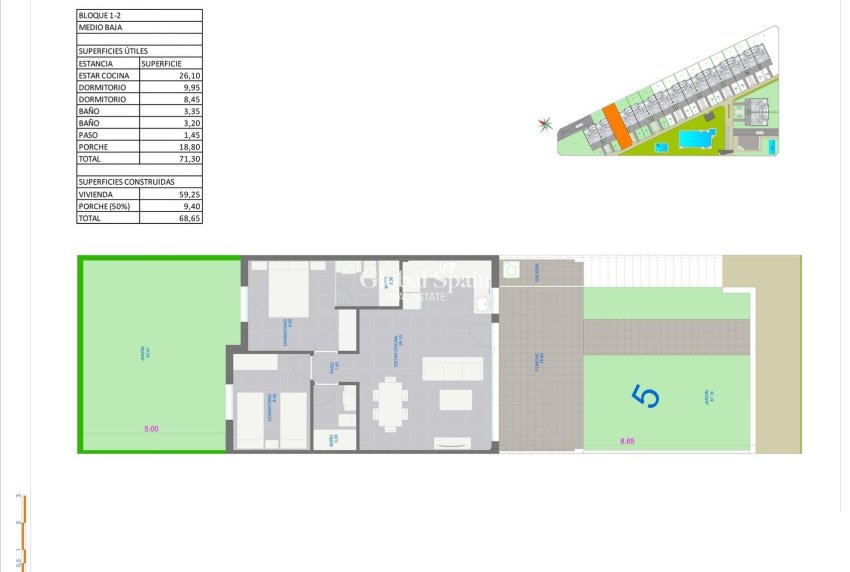Nieuwbouw - Bungalow op de begane grond -
PILAR DE LA HORADADA - pueblo