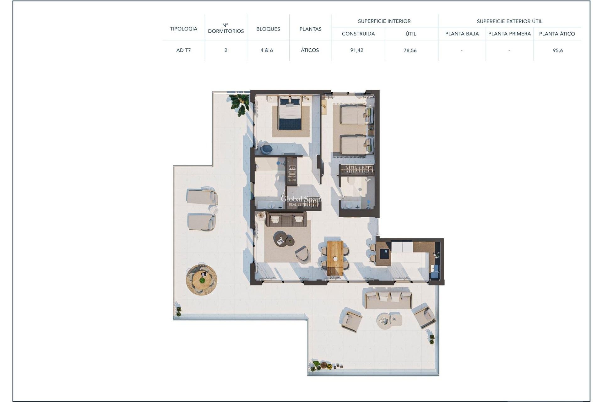 Nieuwbouw - PENTHOUSE -
CASARES - Camarate