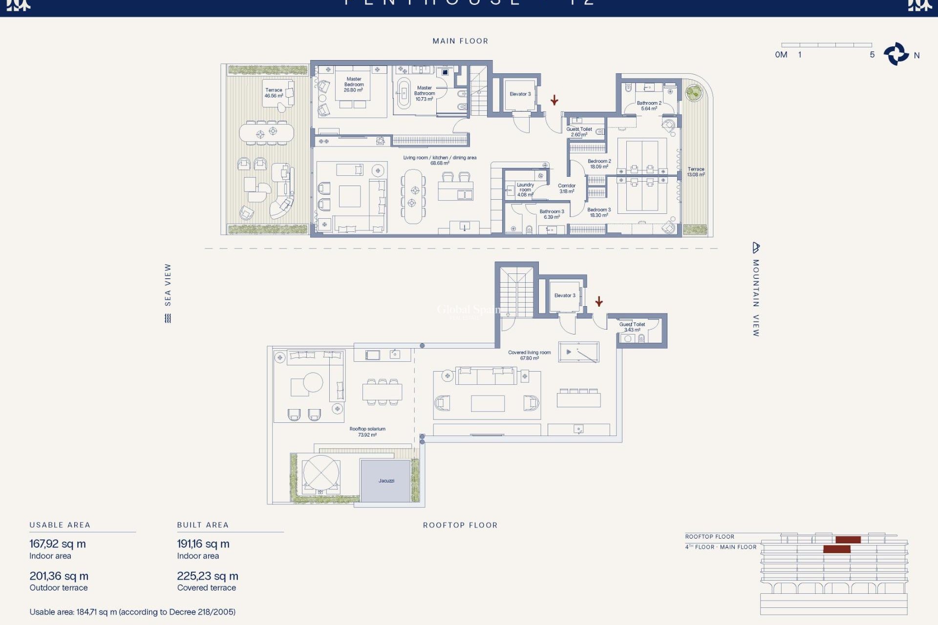 Nieuwbouw - PENTHOUSE -
ESTEPONA - Playa de La Cala
