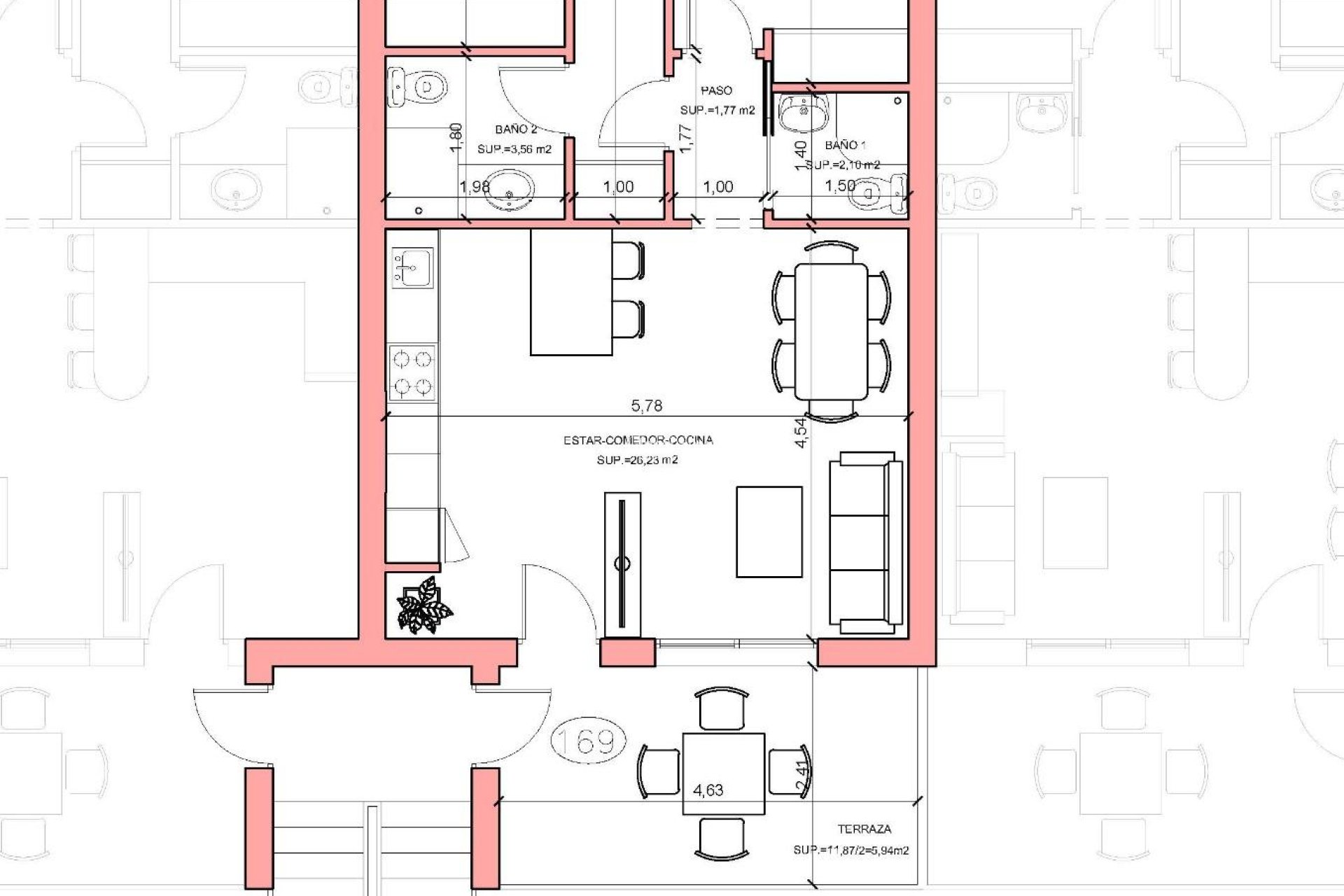 Nieuwbouw - PENTHOUSE -
FUENTE ÁLAMO DE MURCIA - La Pinilla
