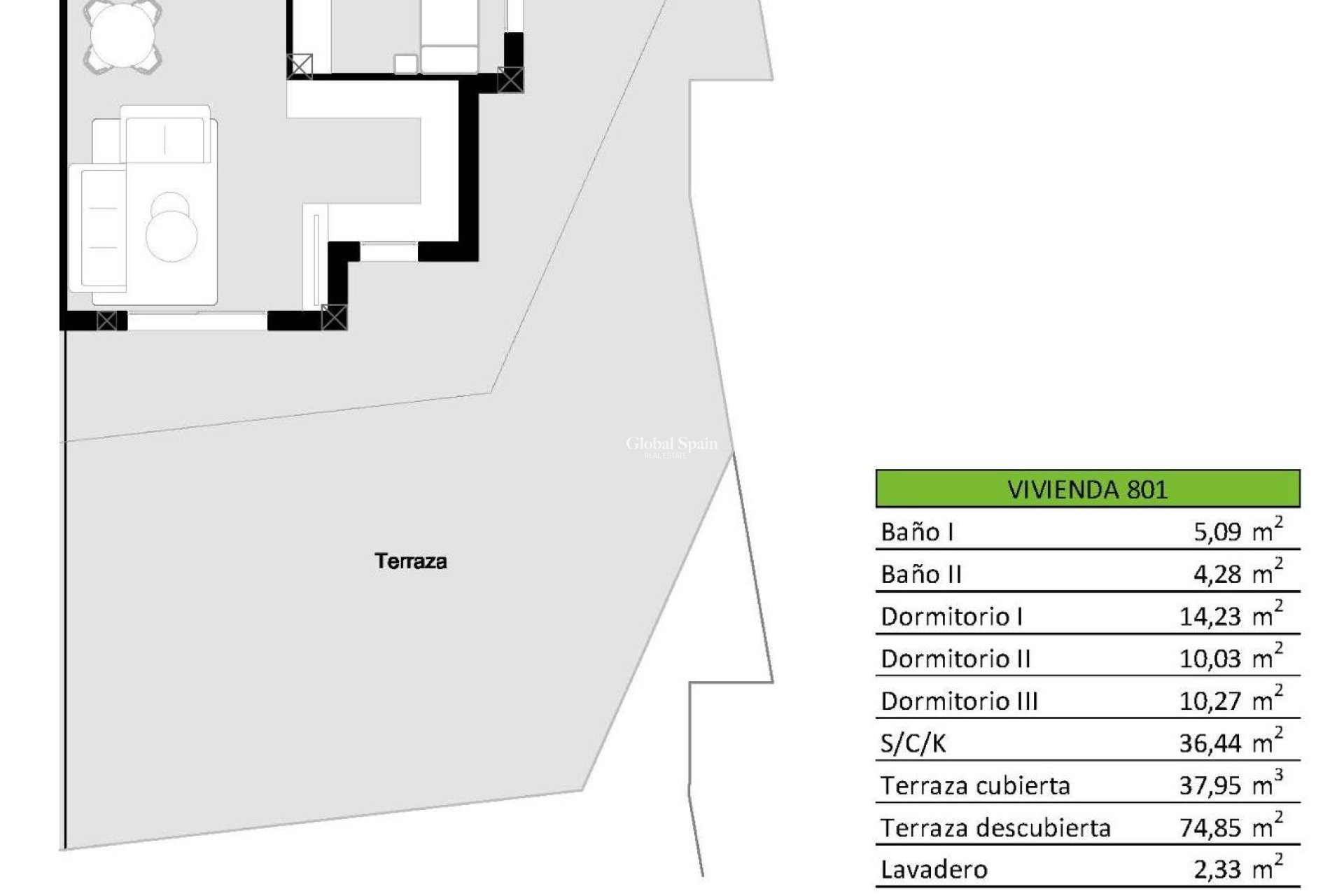 Nieuwbouw - PENTHOUSE -
SAN MIGUEL DE SALINAS - Pueblo