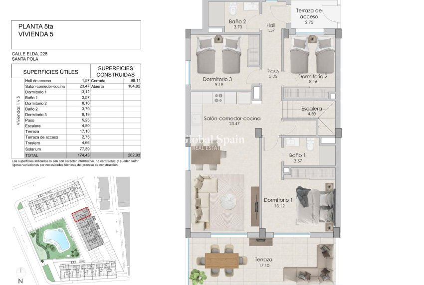 Nieuwbouw - PENTHOUSE -
SANTA POLA - Playa Tamarit