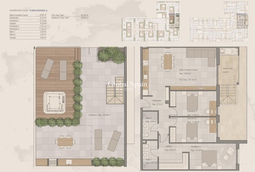 Nieuwbouw - PENTHOUSE -
TORRE PACHECO - Centro