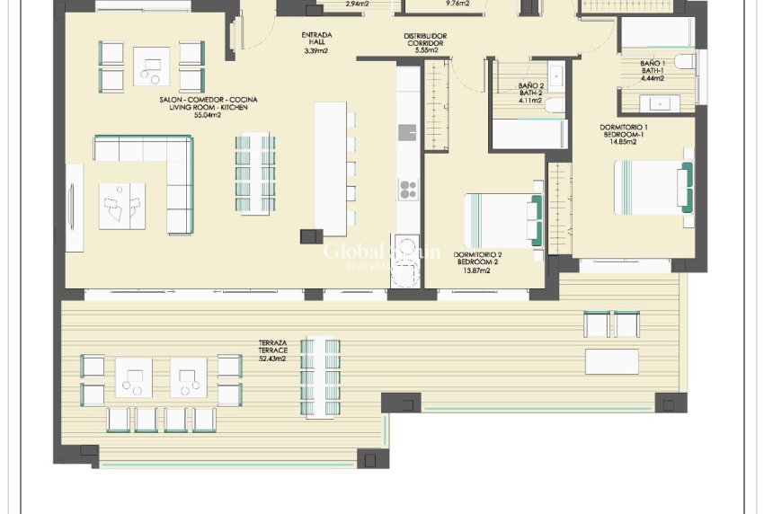 Nouvelle construction - APPARTEMENT -
CASARES - Buenas Noches
