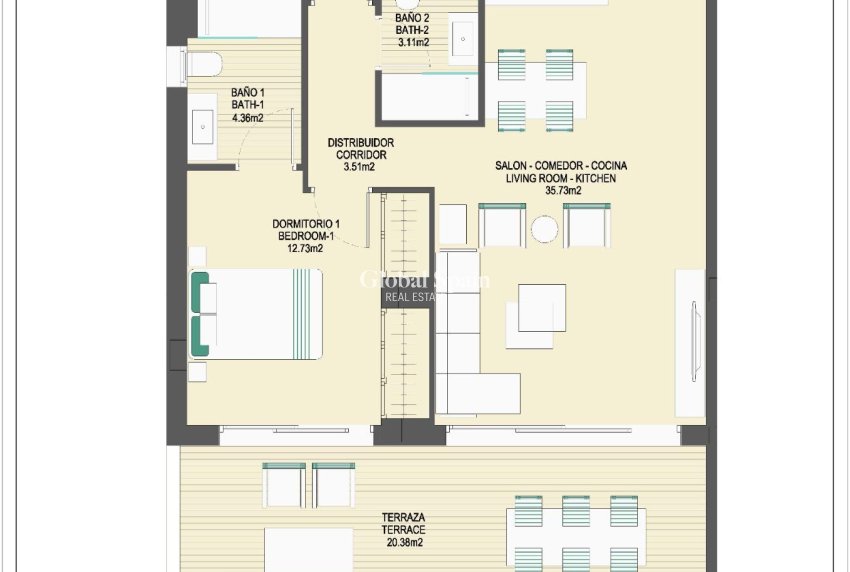 Nouvelle construction - APPARTEMENT -
CASARES - Buenas Noches
