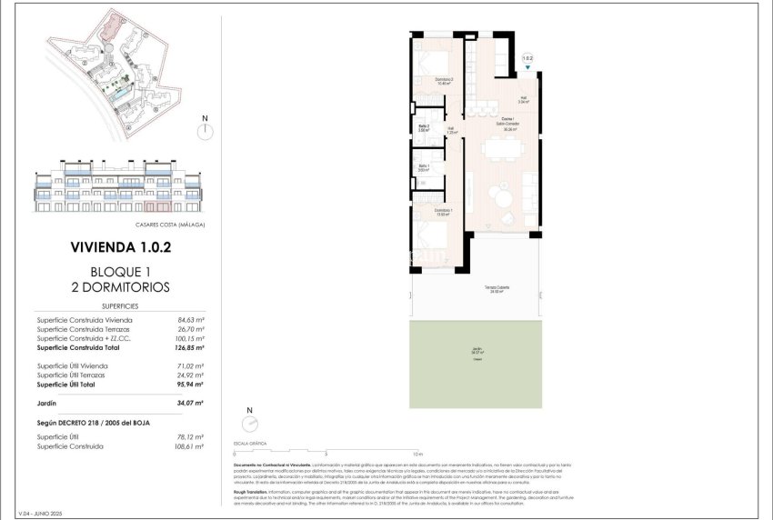Nouvelle construction - APPARTEMENT -
CASARES - Doña Julia Golf